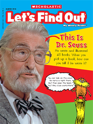 SCHOLASTIC NEWS POSTER MY WEEKLY READER BIG BOOKLET MARCH 2013 GRADE 1 DR  SEUSS