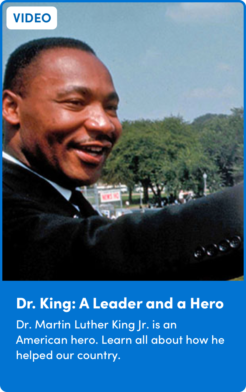 dr king leader and hero